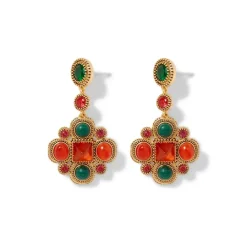 Algerian Cluster Drop Earrings