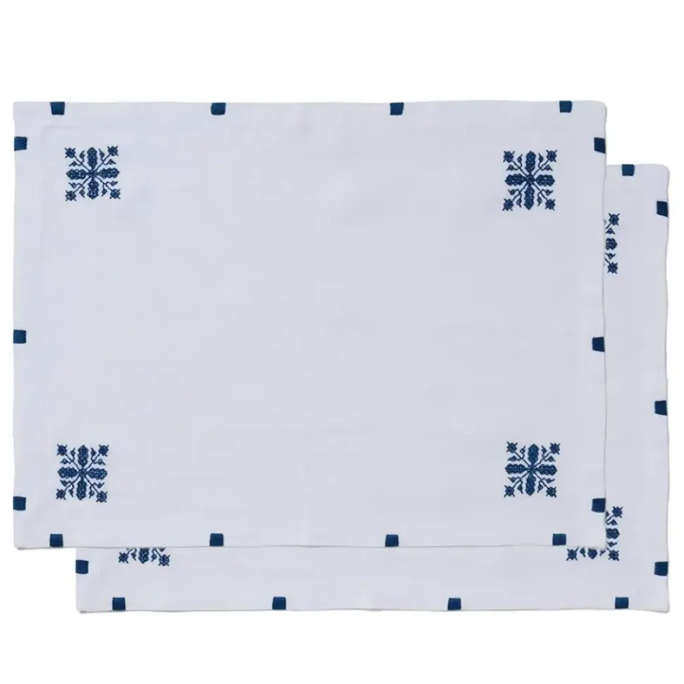 Alnour Moroccan Motif Embroidered Placemat Set