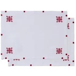 Alnour Moroccan Motif Embroidered Placemat Set