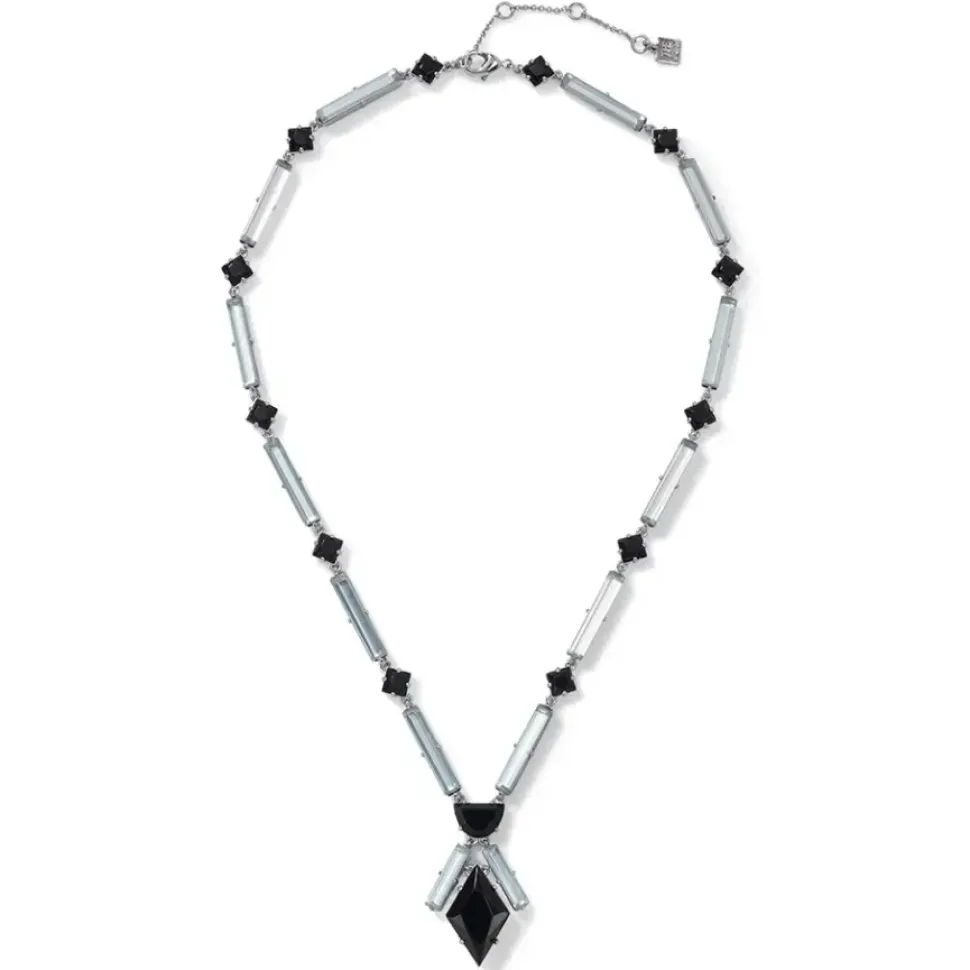 American Deco Pendant Necklace And Long Pendant Earrings Set