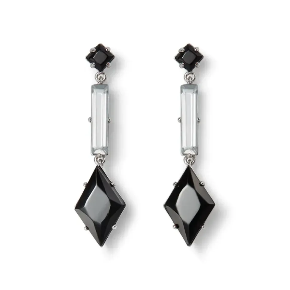 American Deco Pendant Necklace And Long Pendant Earrings Set