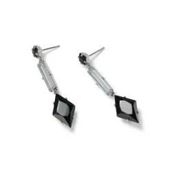 American Deco Pendant Necklace And Long Pendant Earrings Set