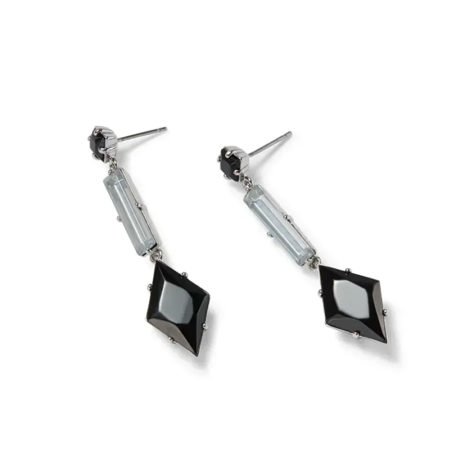 American Deco Pendant Necklace And Long Pendant Earrings Set