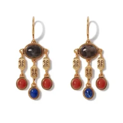 Ancient Gems Chandelier Earrings
