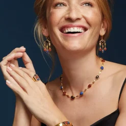 Ancient Gems Chandelier Earrings
