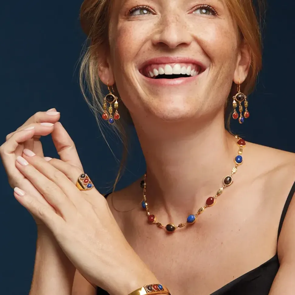 Ancient Gems Chandelier Earrings