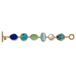 Ancient Mixed Motifs Glass Bracelet