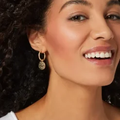 Ancient Wings Hoop Earrings