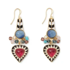 Atef Crown Statement Drop Earrings