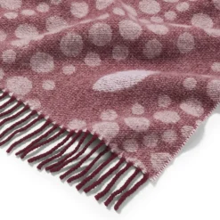 Basket-Weave Pattern Reversible Wool Scarf