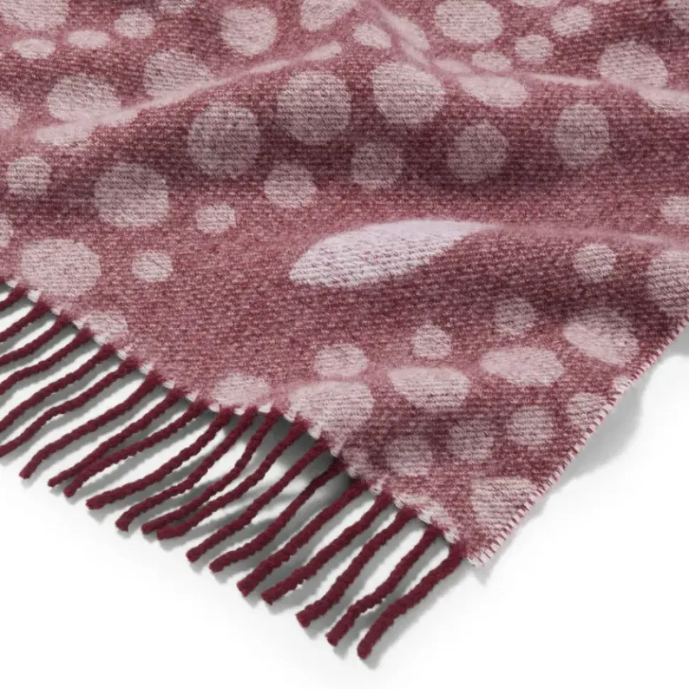 Basket-Weave Pattern Reversible Wool Scarf