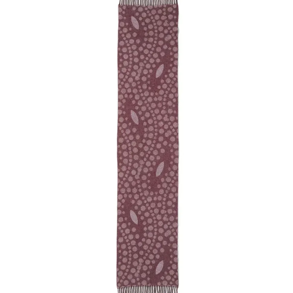 Basket-Weave Pattern Reversible Wool Scarf