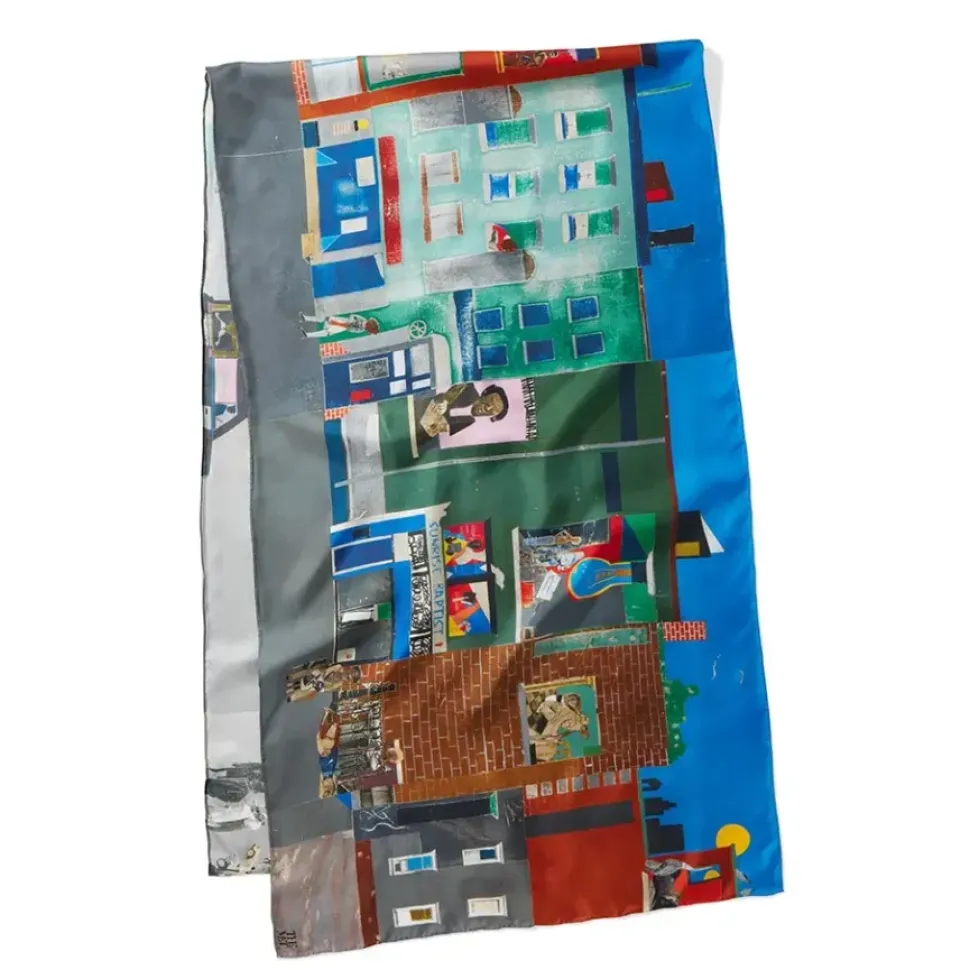 Bearden The Block Oblong Silk Scarf