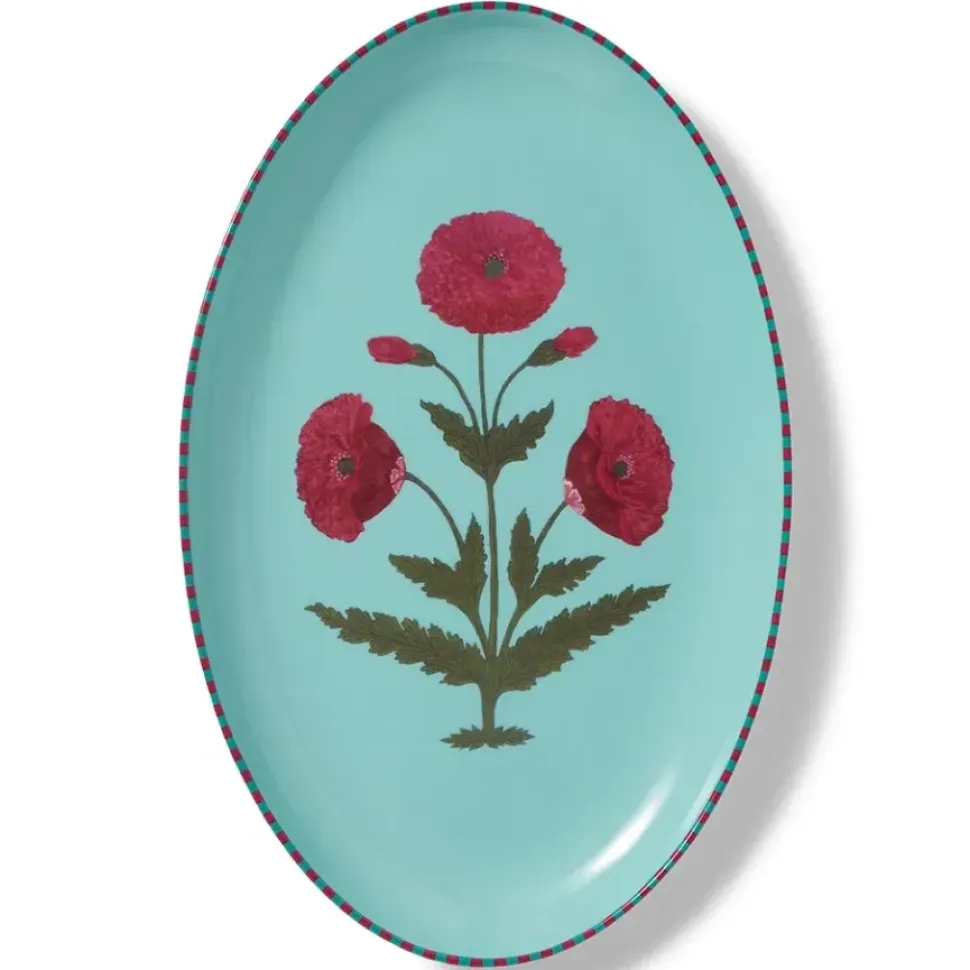 Blooming Poppies Single Motif Serving Dish