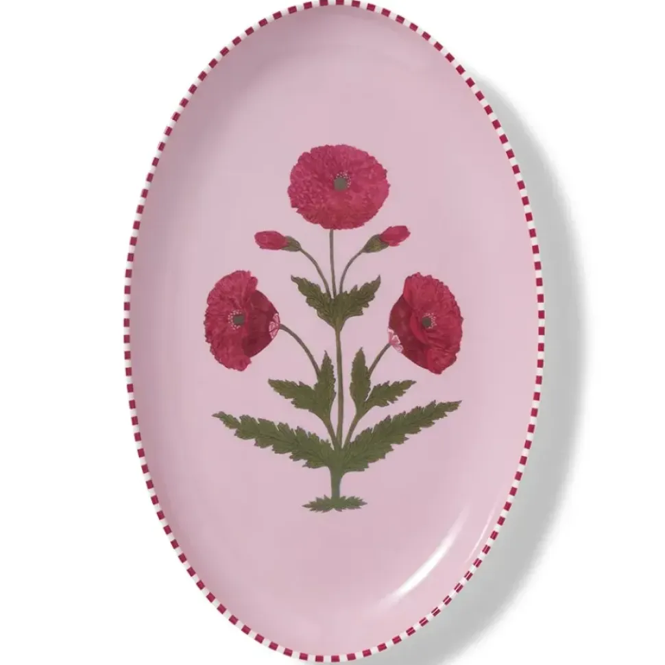 Blooming Poppies Single Motif Serving Dish