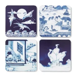 Blue & White Coasters