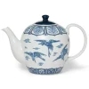 Blue & White Cranes Teapot