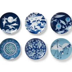 Blue & White Salad Plate Set