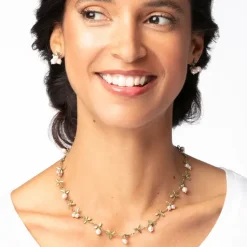 Blushing Berries Necklace And Earrings Set