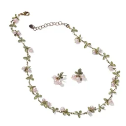 Blushing Berries Necklace And Earrings Set