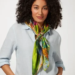 Bonnard Garden Square Silk Scarf