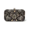 British Floral Beaded Clutch