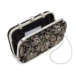British Floral Beaded Clutch