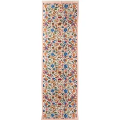 British Flowering Vines Embroidered Oblong Scarf
