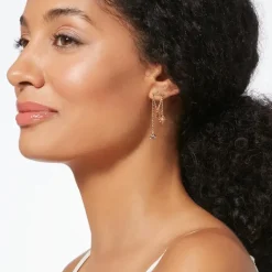 British Tree Of Life Chandelier Earrings With Charms