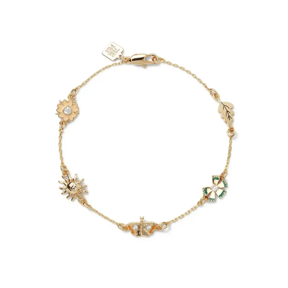 British Tree Of Life Five-Charm Bracelet