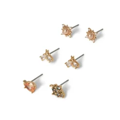 British Tree Of Life Fruit, Insects, And Stars Stud Earring Set