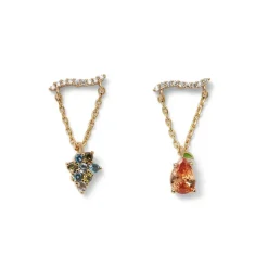 British Tree Of Life Fruit Pendant Drop Earrings