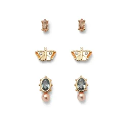 British Tree Of Life Insects Stud Earring Set