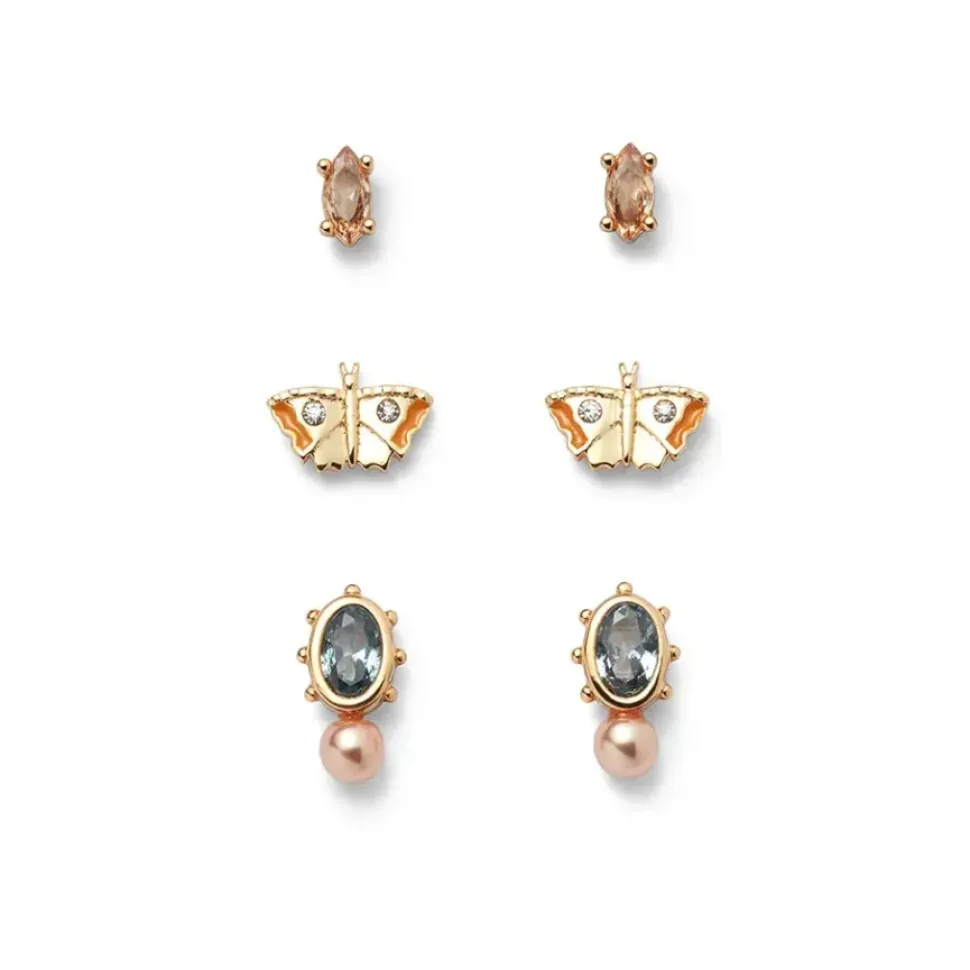 British Tree Of Life Insects Stud Earring Set