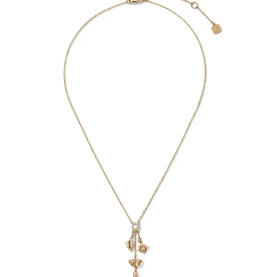 British Tree Of Life Triple-Charm Necklace