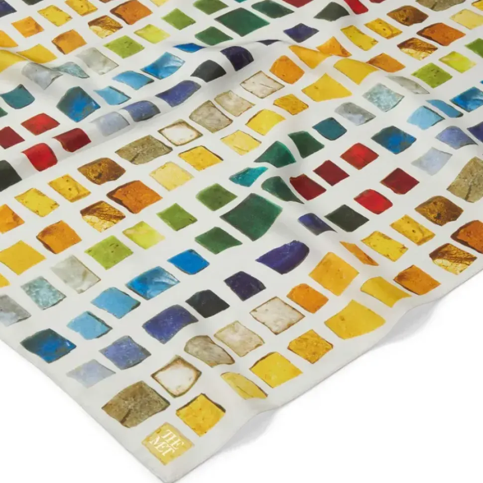 Byzantine Tesserae Oblong Silk Scarf