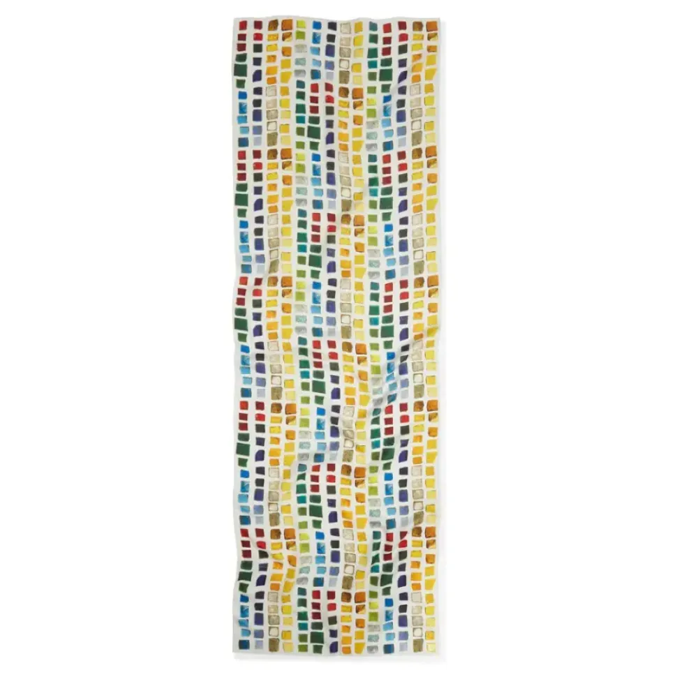 Byzantine Tesserae Oblong Silk Scarf