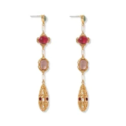 Cascading Gems Drop Earrings