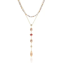 Cascading Gems Y-Necklace
