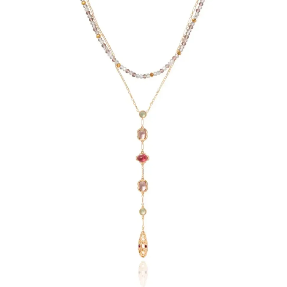 Cascading Gems Y-Necklace
