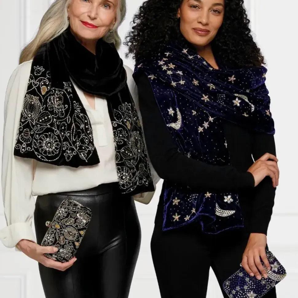 Celestial Beaded Scarf