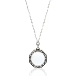 Celestial Octagonal Magnifier Pendant Necklace
