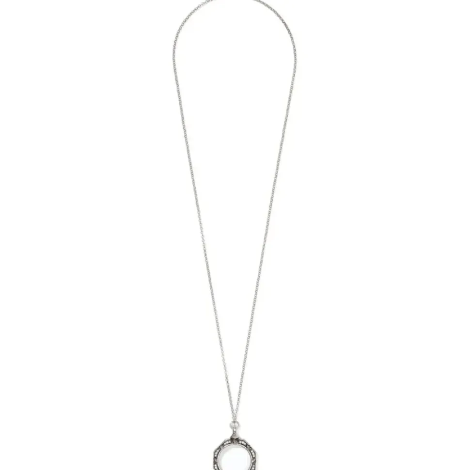 Celestial Octagonal Magnifier Pendant Necklace