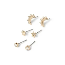 Celestial Symbols Stud Earrings Set