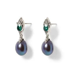 Chelsea Peacock Pearl Drop Earrings