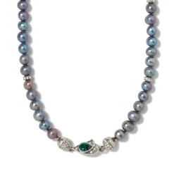 Chelsea Peacock Pearl Necklace And Drop Earrings Set