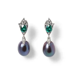 Chelsea Peacock Pearl Necklace And Drop Earrings Set