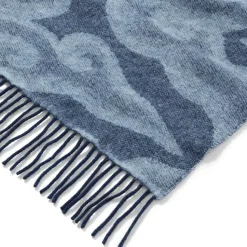 Chinese Cloud Reversible Unisex Wool Scarf