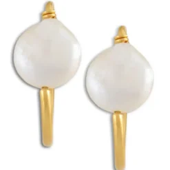 Coin Pearl Earrings