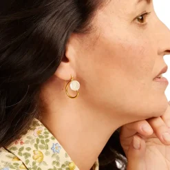 Coin Pearl Earrings